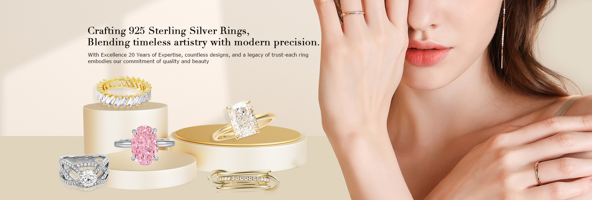 chất lượng 925 Đá bạc Sterling nhà máy sản xuất