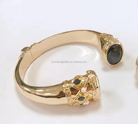 Bọc đồng vòng đeo tay đeo tay đeo tay đeo tay đeo tay đeo tay đeo đồ trang sức Đá granet Đá bạc Đồ trang sức Glitter CZ