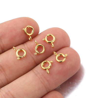18K vàng bọc xuân khóa tay làm bằng tay phụ kiện 925 Sterling bạc đồ trang sức