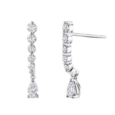 925 Sterling Silver White Pear Drop Cubic Zircon Bàn tai cho nhu cầu của khách hàng