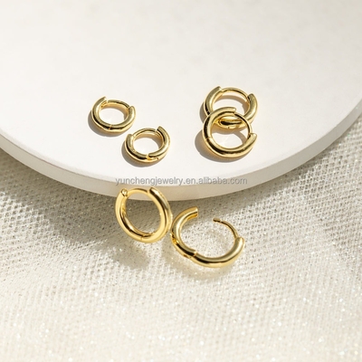 Kim cương tinh tế bạc tối giản 18K vàng 9MM 11MM 13MM Hoop Set cho FedEx DHL UPS TNT EMS Shipping