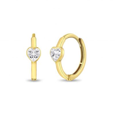 925 Sterling bạc 14k vàng bọc sợi dây chuyền trái tim trẻ em hoàn hảo cho việc mặc hàng ngày