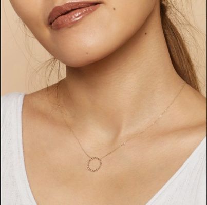 14K vàng bọc 925 Sterling bạc xoắn dây chuyền vòng cổ với 16 inch dài chuỗi liên kết