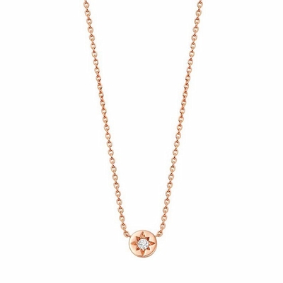Vàng bọc 925 Sterling bạc Starburst kim cương đĩa dây chuyền dây chuyền đeo hàng ngày