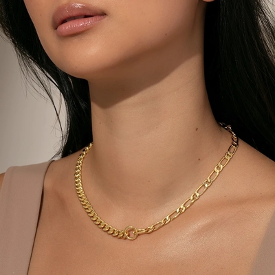 18K vàng bọc dây chuyền dây chuyền đôi cho bộ sưu tập phụ kiện thời trang của cô gái