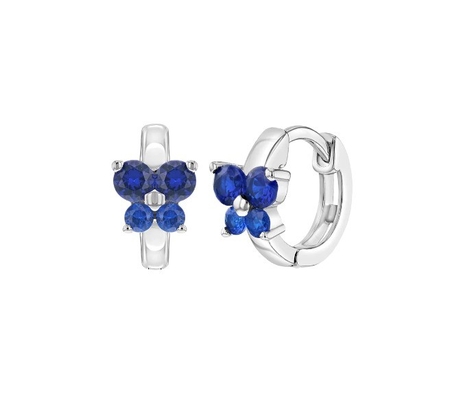 Sapphire Cubic Zircon Butterfly Huggies Bàn tai quà tặng