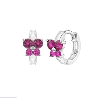Sapphire Cubic Zircon Butterfly Huggies Bàn tai quà tặng