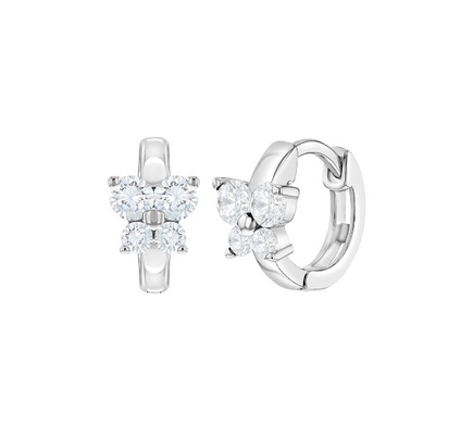 Sapphire Cubic Zircon Butterfly Huggies Bàn tai quà tặng