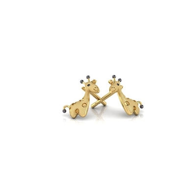 Công nghệ Micro Insert Sterling Silver đồ trang sức cho trẻ em Giraffe Stud