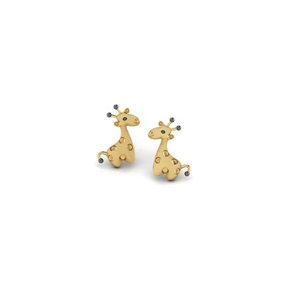 Công nghệ Micro Insert Sterling Silver đồ trang sức cho trẻ em Giraffe Stud