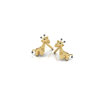 Công nghệ Micro Insert Sterling Silver đồ trang sức cho trẻ em Giraffe Stud