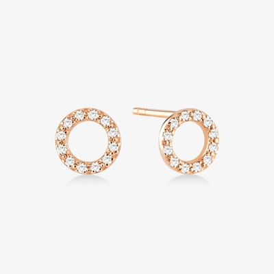 18K vàng bọc 925 Sterling bạc cổ điển tai nghe Stud cho cô gái phụ kiện thời trang