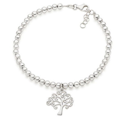 Trái tim và hình dạng cây quyến rũ vòng tay đeo hạt 925 bạc Sterling cho vòng tay phụ nữ