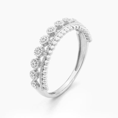 925 Sterling Silver CLASSIC Style bán buôn Nhẫn phụ nữ xếp chồng với hạt mạ vàng