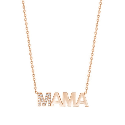 Hôn nhân 2022 MAMA độc đáo 18K vàng bán buôn Ngày của Mẹ quà tặng 925 Sterling bạc vòng cổ đồ trang