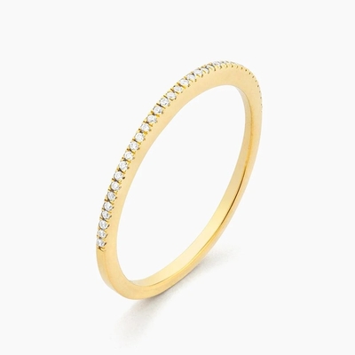 Sản phẩm nóng 18K vàng bọc nửa vĩnh cửu xếp chồng 925 Sterling bạc nữ ban nhạc nhẫn