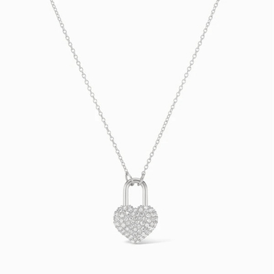 Trendy 925 vàng bọc bạc Sterling trái tim vòng dây chuyền vòng cổ