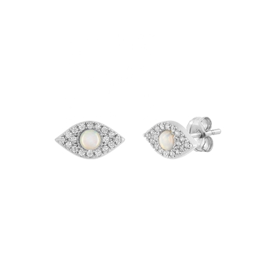 925 Bàn tai Stud bạc OEM ODM Bàn tai Stud Opal Bọc vàng