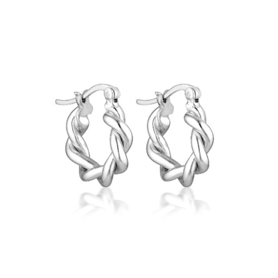 15mm xoắn Chunky Hoop rỗng Phụ nữ thời trang Bắt tai trang sức