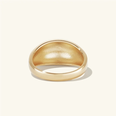Thiết kế đậm dáng 925 Sterling Silver Dome Ring