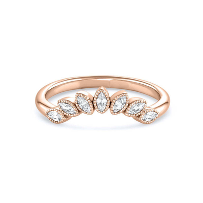 925 Sterling Silver CZ Đá quý Nhẫn kim cương Nhẫn cưới xếp chồng