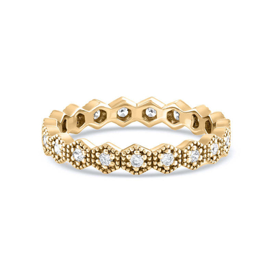 Trendy Eternity hình dạng hình học hình khối Zirconia đắp đống vòng đeo cho phụ nữ