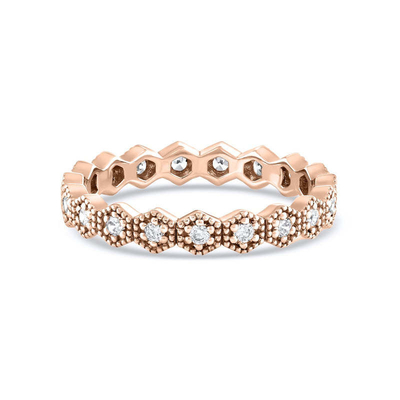 Trendy Eternity hình dạng hình học hình khối Zirconia đắp đống vòng đeo cho phụ nữ