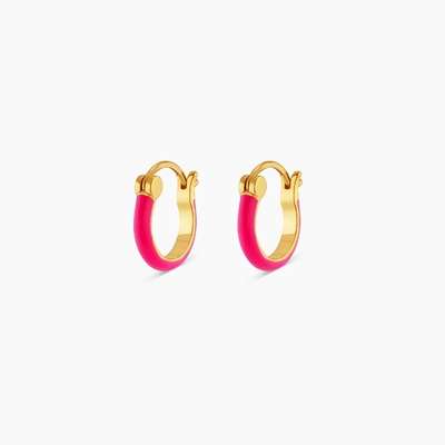 Màu 925 Sterling bạc Hoop Bàn tai 18K vàng xếp chồng Hoop Bàn tai