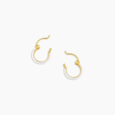 Màu 925 Sterling bạc Hoop Bàn tai 18K vàng xếp chồng Hoop Bàn tai