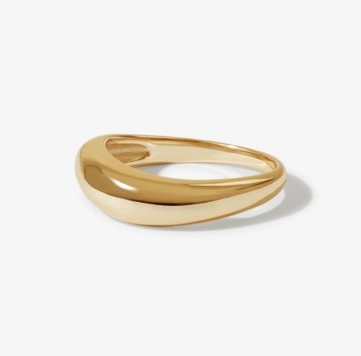 US5-US10 925 Sterling Silver Stackable Rings 18K vàng mạ