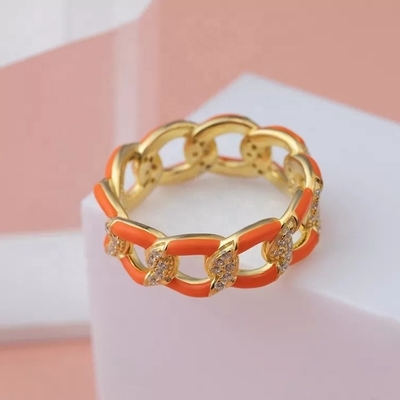 925 Sterling Silver Twist Ring Vòng đính hôn của phụ nữ được mạ vàng