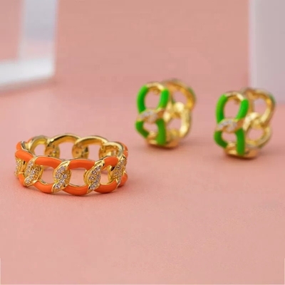 925 Sterling Silver Twist Ring Vòng đính hôn của phụ nữ được mạ vàng