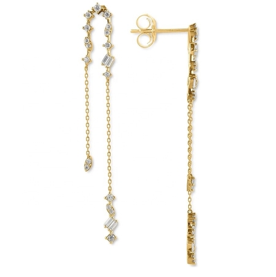 2024 Brazilian Gold Plating Drop Chain Bàn tai Phụ nữ 925 Bàn tai bạc