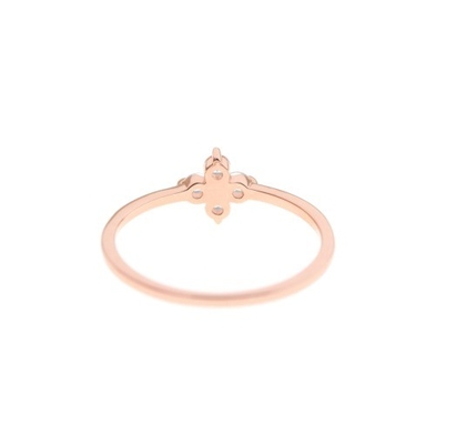 Đẹp 18K vàng Vermeil 4 đá quý Topaz hoa 925 Sterling bạc nhẫn