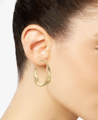 ODM đồng hợp kim Medium Hoop Bàn tai 14k vàng Hoop Bàn tai Medium
