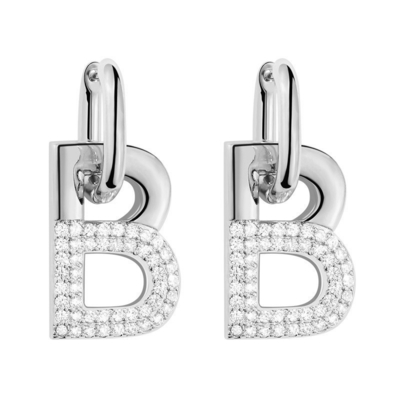 Phụ nữ phụ kiện B Hoop Bàn tai bằng đồng với chữ cái ban đầu tùy chỉnh và mạ vàng
