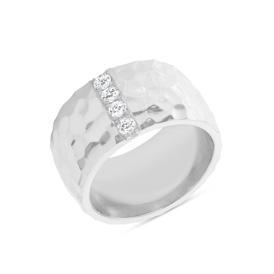 Kích thước 6 - Kích thước 10 Mens Eternity Band 18K vàng bọc kim loại nhẫn