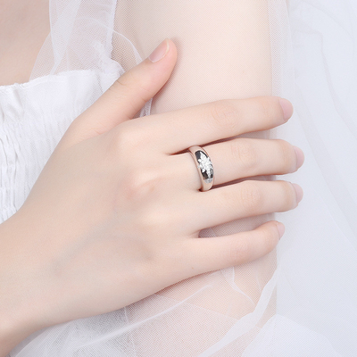 Unisex Alibaba-Online-Shopping Vòng nhẫn Starburst được mạ vàng bằng bạc 925