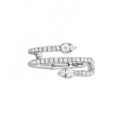 Diamond Teardrop Twist Ear Cuff trong 925 Sterling bạc cho các tùy chọn kết hôn