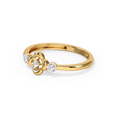 Nhẫn cho Unisex 925 Sterling Silver Triad Clover Ring trên Brazil Ring Band trang sức