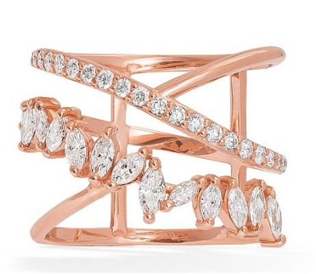 Tuyên bố của Đảng Chiếc nhẫn kim cương bằng bạc Sterling Rhodium