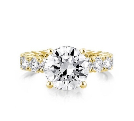 18K vàng trắng Zircon Eternity Band 925 Sterling bạc nhẫn đính hôn