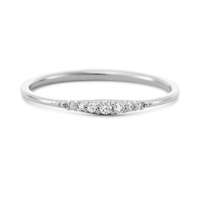 Đơn giản là 14K vàng mạ bằng tay Đặt chồng lên nhau mỏng 925 Sterling bạc nhẫn