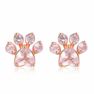 Nhìn đáng yêu dấu chân động vật của trẻ em Bàn tai bằng đồng bạc 925