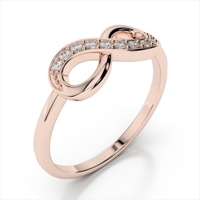 Vòng nhẫn phụ nữ bằng bạc 925 Infinity