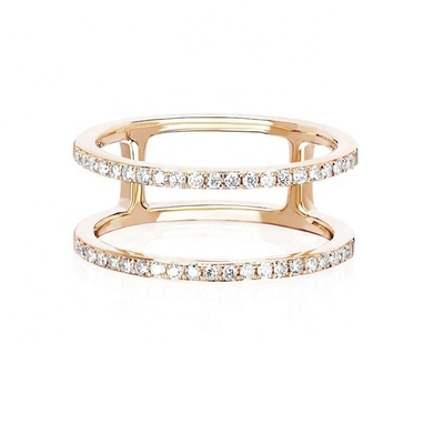 Vàng 18K mạ mạ 925 Sterling Silver Crystal Cubic Zircon đồ trang sức