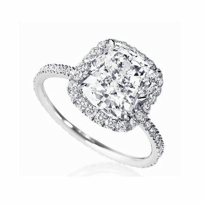 Châu Âu và Mỹ xu hướng Sterling bạc nhẫn đính hôn Set với bọc bạc