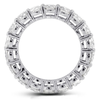 925 Sterling bạc 4mm CZ Eternity Band Nhẫn thân thiện với môi trường