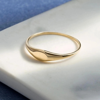 925 Sterling Silver 18K Gold Plated Band Rings Perfumes cho phụ nữ Đàn ông phụ kiện Unisex