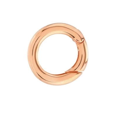 14K vàng bọc tròn Charm Enhancer Connector vòng cổ loại đồ trang sức Đeo dây chuyền hoặc sử dụng bùa